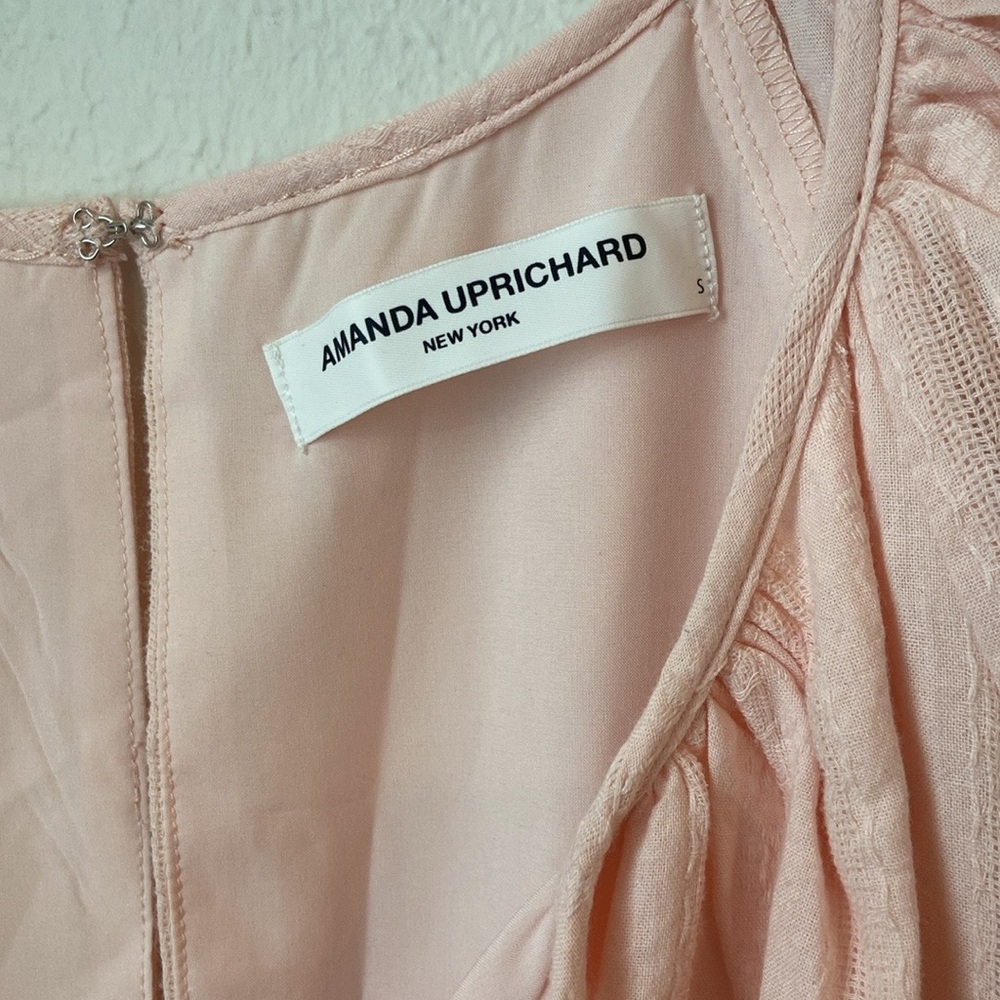 Amanda Uprichard Alena Romper in
Blush - Picture 4 of 6